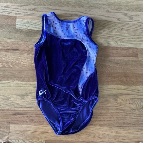 GK Purple Size Child Large Gymnastics Leotard - Picture 1 of 9